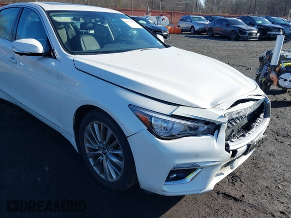2023 Infiniti Q50 Luxe z VIN JN1EV7BR8PM540570, wystawiony jako IAAI lot #41131629 z przebiegiem 5 964 mil mil oraz . Historia ofert i sprzedaży dostępna na DreamBid. Obrazek 17.