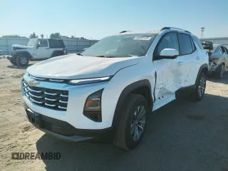 2025 Chevrolet Equinox FWD LT with VIN 3GNAXHEG8SL165649, listed as a Copart auction lot 60088125 with 3,867 mi miles and Salvage title. Bid and sale history available at DreamBid. Image 1.