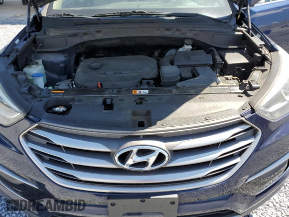 2017 Hyundai Santa Fe 2.4L z VIN 5XYZT3LB2HG496566, wystawiony jako Copart lot #57759925 z przebiegiem 129 094 mil mil oraz Szkoda całkowita • Salvage title. Historia ofert i sprzedaży dostępna na DreamBid. Obrazek 12.