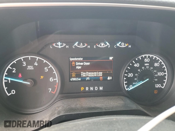 2023 Ford F-150 XL with VIN 1FTEW1CP4PKE60313, listed as a Copart auction lot 57642695 with 47,993 mi miles and Salvage title. Bid and sale history available at DreamBid. Image 9.