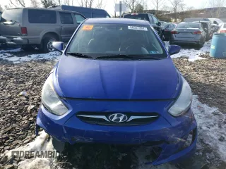 2012 Hyundai Accent SE with VIN KMHCU5AEXCU025845, listed as a Copart auction lot 86557364 with 117,262 mi miles and Salvage Title. Bid and sale history available at carsss.com. Image 5.