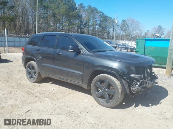 2014 Jeep Grand Cherokee Overland with VIN 1C4RJFCT5EC105880, listed as a IAAI auction lot 41701105 with 169,930 mi miles. Bid and sale history available at carsss.com. Image 1.