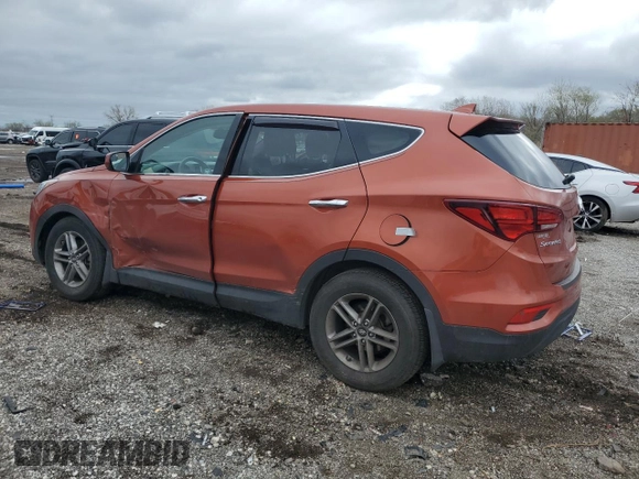 2017 Hyundai Santa Fe 2.4L z VIN 5XYZT3LB4HG381838, wystawiony jako Copart lot #53923535 z przebiegiem 71 815 mil mil oraz Szkoda całkowita • Salvage title. Historia ofert i sprzedaży dostępna na DreamBid. Obrazek 2.