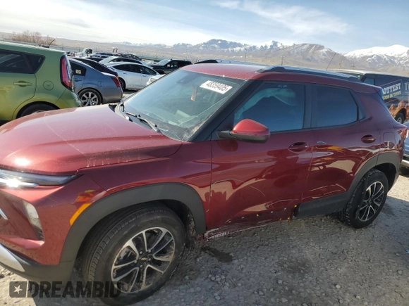 2024 Chevrolet TrailBlazer LT with VIN KL79MPSL3RB195733, listed as a Copart auction lot 48359405 with 5,331 mi miles and Salvage Title. Bid and sale history available at DreamBid. Image 1.