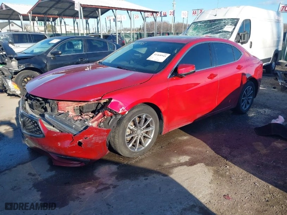 2020 Acura TLX with VIN 19UUB1F35LA015743, listed as a IAAI auction lot 41468945 with 68,714 mi miles. Bid and sale history available at carsss.com. Image 2.