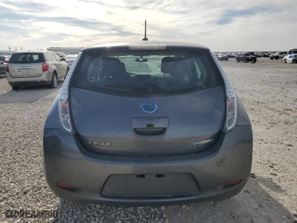 2015 Nissan LEAF S with VIN 1N4AZ0CPXFC324279, listed as a Copart auction lot 49394845 with 45,281 mi miles and Salvage Title. Bid and sale history available at carsss.com. Image 6.