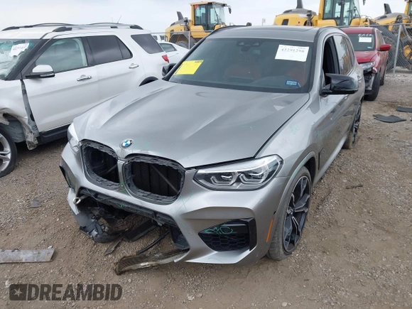 2020 BMW X3 M Competition with VIN 5YMTS0C02LLT10003, listed as a IAAI auction lot 42291298 with 70,155 mi miles and . Bid and sale history available at DreamBid. Image 17.