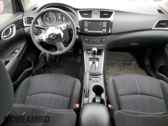 2017 Nissan Sentra SV with VIN 3N1AB7AP3HY319822, listed as a Copart auction lot 51237105 with 163,169 mi miles and Salvage Title. Bid and sale history available at DreamBid. Image 8.