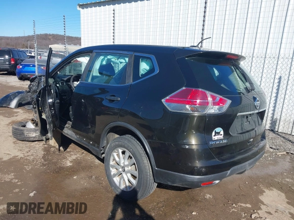 2016 Nissan Rogue SV with VIN 5N1AT2MV7GC746883, listed as a IAAI auction lot 41664842 with 103,000 mi miles. Bid and sale history available at carsss.com. Image 3.