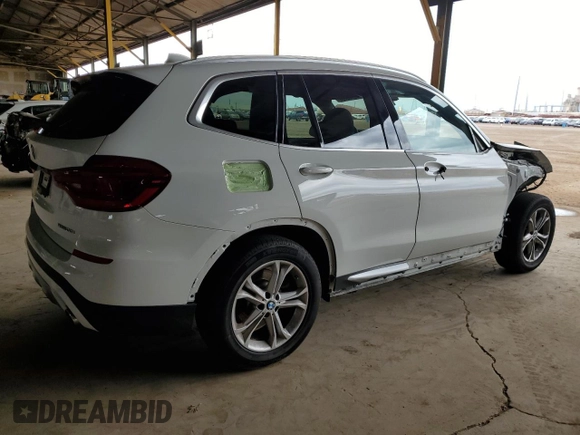 2021 BMW X3 sDrive30i z VIN 5UXTY3C01M9H64252, wystawiony jako Copart lot #54795085 z przebiegiem Nie podano mil oraz Szkoda całkowita • Salvage title. Historia ofert i sprzedaży dostępna na DreamBid. Obrazek 3.