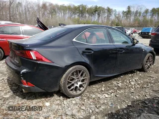 2015 Lexus IS 350 with VIN JTHCE1D25F5008167, listed as a Copart auction lot 49696125 with 121,377 mi miles and Salvage title. Bid and sale history available at DreamBid. Image 3.