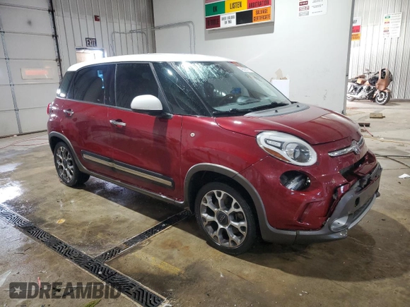 2016 FIAT 500L Trekking with VIN ZFBCFADH4GZ038065, listed as a Copart auction lot 42003775 with 77,949 mi miles and Salvage Title. Bid and sale history available at carsss.com. Image 4.