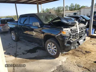 2023 Chevrolet Silverado 1500 Custom with VIN 3GCPDBEK0PG168722, listed as a Copart auction lot 48899655 with 80,007 mi miles and Salvage Title. Bid and sale history available at DreamBid. Image 4.