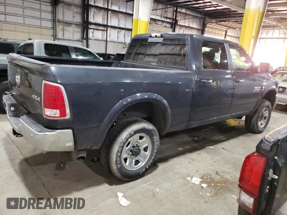 2017 Ram 2500 Laramie with VIN 3C6UR5FL9HG615781, listed as a Copart auction lot 75595173 with 0 mi miles and Salvage Title. Bid and sale history available at carsss.com. Image 3.