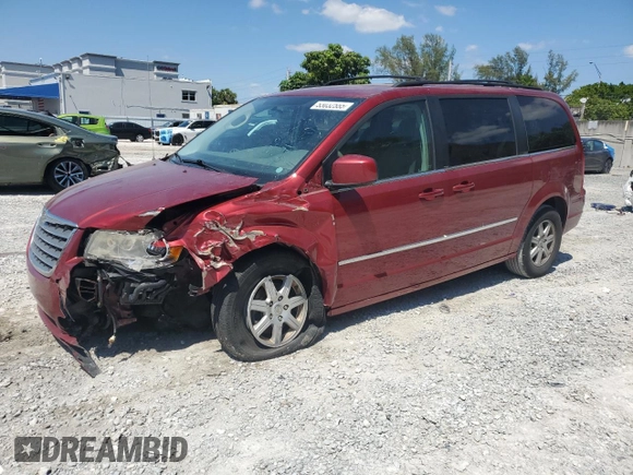 2010 Chrysler Town & Country Touring with VIN 2A4RR5D1XAR428141, listed as a Copart auction lot 53032555 with 161,817 mi miles and Salvage Title. Bid and sale history available at carsss.com. Image 1.