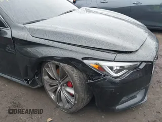 2021 Infiniti Q60 Red Sport 400 with VIN JN1FV7LL6MM560293, listed as a IAAI auction lot 41159901 with 38,172 mi miles and . Bid and sale history available at DreamBid. Image 6.