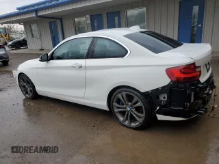 2015 BMW 2 Series 228i xDrive with VIN WBA1F7C55FVX95879, listed as a Copart auction lot 50167085 with 84,804 mi miles and Salvage Title. Bid and sale history available at carsss.com. Image 2.