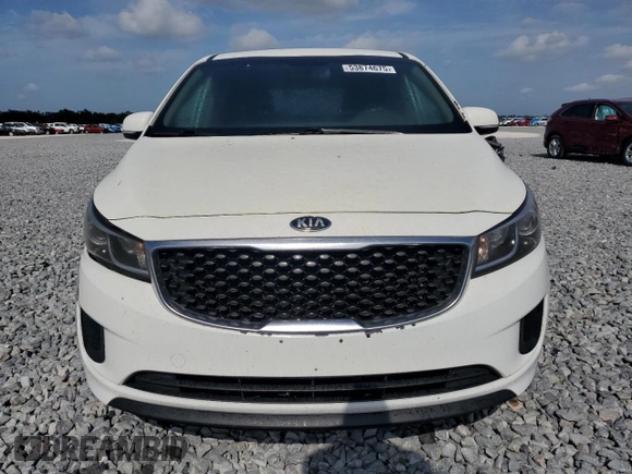 2016 Kia Sedona LX with VIN KNDMB5C14G6148625, listed as a Copart auction lot 53874675 with 168,688 mi miles and Salvage Title. Bid and sale history available at carsss.com. Image 5.