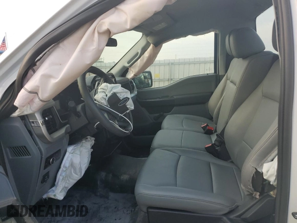 2022 Ford F-150 XL with VIN 1FTMF1CB1NKE65448, listed as a Copart auction lot 60610254 with 9,587 mi miles and Salvage Title. Bid and sale history available at carsss.com. Image 7.