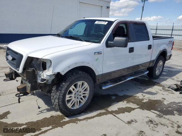 2008 Ford F-150 XLT with VIN 1FTPW14V18FA47961, listed as a Copart auction lot 48551215 with 184,118 mi miles and Salvage Title. Bid and sale history available at carsss.com. Image 1.