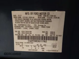 2018 Ford Taurus SE с VIN 1FAHP2D82JG111965, выставлен на аукционе IAAI как лот 42146440 с пробегом 158 090 миль миль и . История ставок и продаж доступна на DreamBid. Изображение 9.