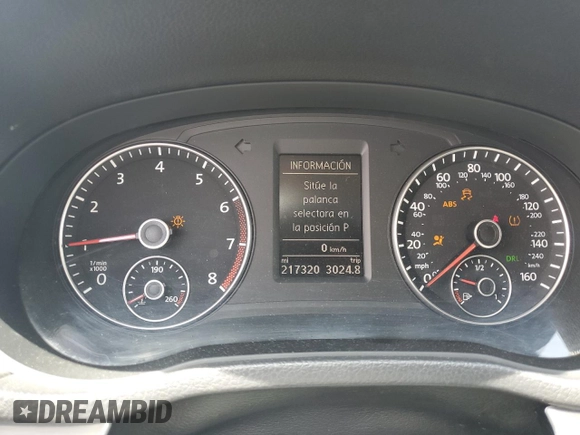 2013 Volkswagen Passat SE with VIN 1VWBH7A33DC069849, listed as a Copart auction lot 60709075 with 217,320 mi miles and Salvage title. Bid and sale history available at DreamBid. Image 9.
