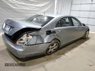 2007 Mercedes-Benz S 550 with VIN WDDNG71X97A085971, listed as a Copart auction lot 49635025 with 104,916 mi miles and Salvage Title. Bid and sale history available at DreamBid. Image 3.