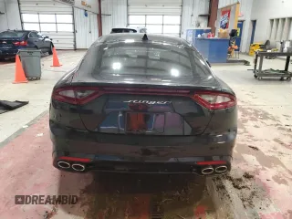 2018 Kia Stinger GT2 with VIN KNAE55LC3J6015694, listed as a Copart auction lot 51275075 with 43,999 mi miles and Salvage Title. Bid and sale history available at carsss.com. Image 6.