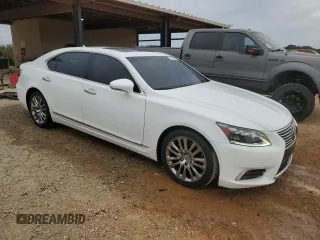 2013 Lexus LS 460 L with VIN JTHGL5EF1D5047402, listed as a Copart auction lot 70595804 with 95,553 mi miles and Salvage title. Bid and sale history available at DreamBid. Image 4.