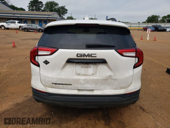 2023 GMC Terrain SLE с VIN 3GKALMEGXPL218618, выставлен на аукционе Copart как лот 55484395 с пробегом 70 422 миль миль и Списание • Salvage title. История ставок и продаж доступна на DreamBid. Изображение 6.