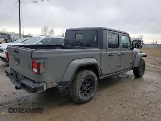 2022 Jeep Gladiator Willys with VIN 1C6HJTAG4NL139090, listed as a Copart auction lot 47030245 with 60,204 mi miles and Salvage title. Bid and sale history available at DreamBid. Image 3.