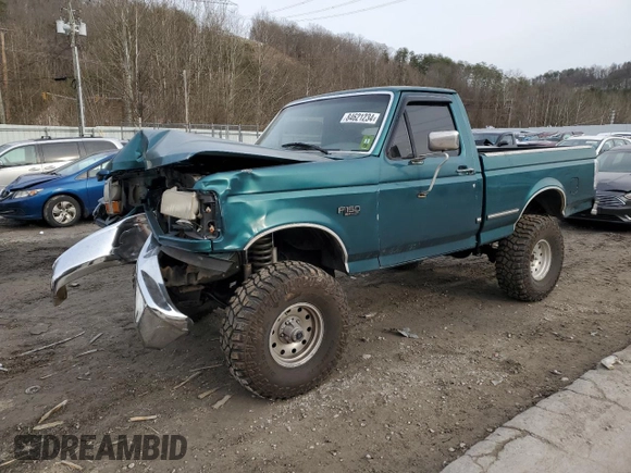 1996 Ford F-150 with VIN 1FTEF14N6TNA12743, listed as a Copart auction lot 84621234 with 169,102 mi miles and Salvage title. Bid and sale history available at DreamBid. Image 1.