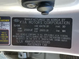 2009 Kia Rondo LX Base with VIN KNAFG528097261085, listed as a Copart auction lot 73094904 with 95,287 mi miles and Salvage Title. Bid and sale history available at carsss.com. Image 13.