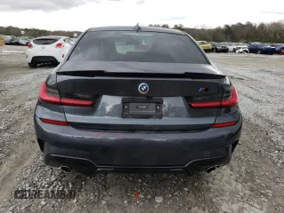 2021 BMW 3 Series 330i with VIN 3MW5R1J0XM8B57091, listed as a Copart auction lot 47584795 with 51,205 mi miles and Salvage Title. Bid and sale history available at carsss.com. Image 6.