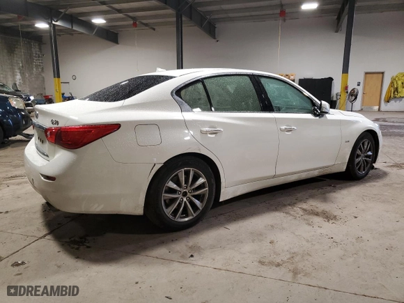 2017 Infiniti Q50 3.0t Signature Edition with VIN JN1EV7AP8HM742195, listed as a Copart auction lot 85845844 with NaN miles and Salvage Title. Bid and sale history available at carsss.com. Image 3.