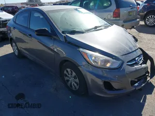 2016 Hyundai Accent SE with VIN KMHCT4AE9GU963659, listed as a IAAI auction lot 41212403 with 110,322 mi miles and . Bid and sale history available at DreamBid. Image 1.