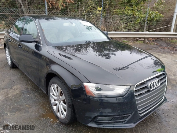 2013 Audi A4 Premium with VIN WAUBFAFL4DN017646, listed as a IAAI auction lot 41732371 with 152,330 mi miles. Bid and sale history available at carsss.com. Image 1.