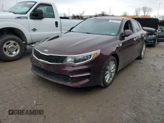 2017 Kia Optima LX with VIN 5XXGT4L35HG166544, listed as a Copart auction lot 43211275 with 124,274 mi miles and Clean Title. Bid and sale history available at carsss.com. Image 1.