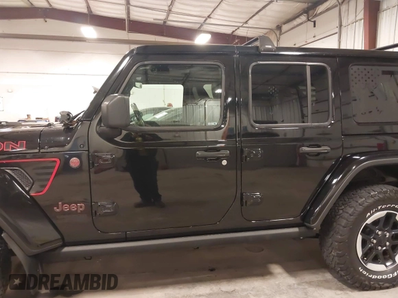 2021 Jeep Wrangler Unlimited Rubicon with VIN 1C4HJXFN2MW719135, listed as a IAAI auction lot 41835698 with 20,447 mi miles and . Bid and sale history available at DreamBid. Image 14.