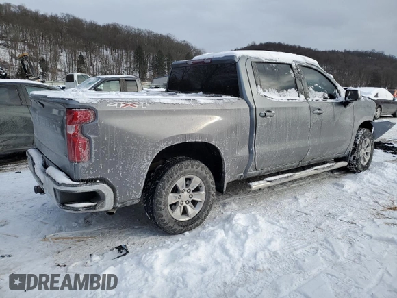 2021 Chevrolet Silverado 1500 LT with VIN 3GCUYDET5MG398568, listed as a Copart auction lot 87796835 with 68,396 mi miles and Salvage Title. Bid and sale history available at carsss.com. Image 3.