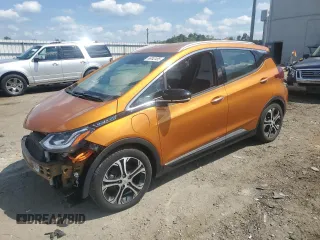 2017 Chevrolet Bolt EV Premier with VIN 1G1FX6S05H4153296, listed as a Copart auction lot 66042485 with 57,576 mi miles and Salvage title. Bid and sale history available at DreamBid. Image 1.