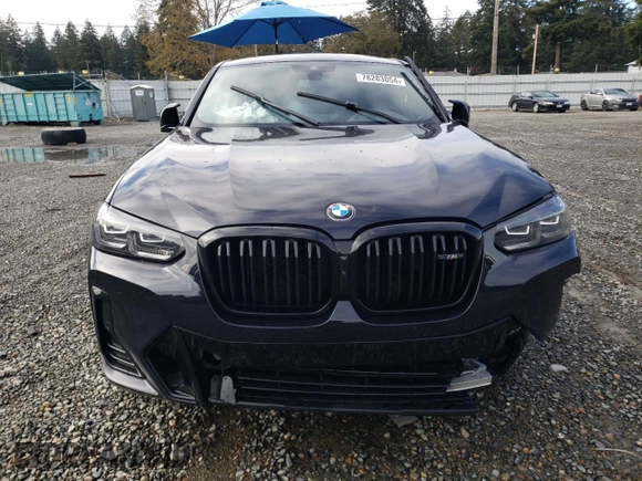 2024 BMW X4 M40i with VIN 5UX43DT07R9W67330, listed as a Copart auction lot 78283054 with 0 mi miles and Salvage Title. Bid and sale history available at carsss.com. Image 5.