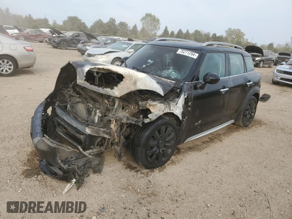 2019 MINI Countryman Cooper S with VIN WMZYT5C59K3G94786, listed as a Copart auction lot 75271294 with 0 mi miles and Non Repairable. Bid and sale history available at carsss.com. Image 1.