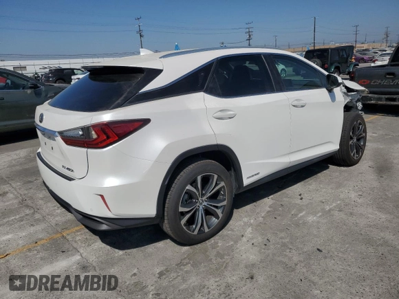 2018 Lexus RX 450h with VIN 2T2BGMCA3JC027017, listed as a Copart auction lot 59182395 with 26,937 mi miles and Salvage title. Bid and sale history available at DreamBid. Image 3.