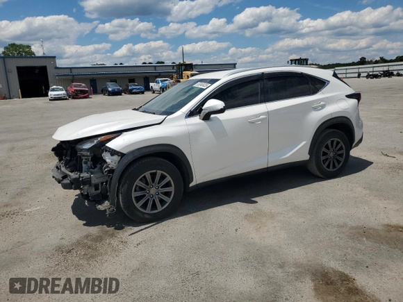 2017 Lexus NX 200t with VIN JTJYARBZ0H2068702, listed as a Copart auction lot 55040435 with 123,064 mi miles and Salvage title. Bid and sale history available at DreamBid. Image 1.
