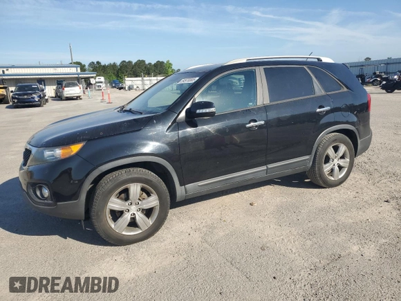 2013 Kia Sorento EX with VIN 5XYKU4A68DG409578, listed as a Copart auction lot 54976585 with 158,945 mi miles and Clean Title. Bid and sale history available at carsss.com. Image 1.