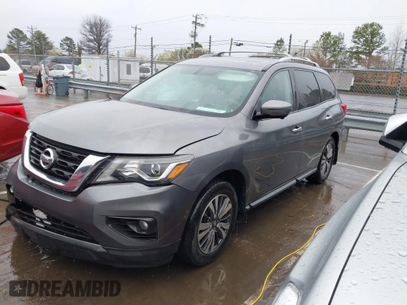 2017 Nissan Pathfinder SV with VIN 5N1DR2MM9HC606595, listed as a IAAI auction lot 41768647 with 144,724 mi miles. Bid and sale history available at carsss.com. Image 18.