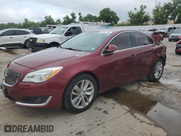 2016 Buick Regal z VIN 2G4GK5EX2G9198975, wystawiony jako Copart lot #65441745 z przebiegiem 100 072 mil mil oraz Czysty tytuł • Clean title. Historia ofert i sprzedaży dostępna na DreamBid. Obrazek 1.