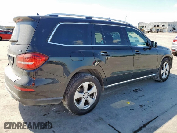 2017 Mercedes-Benz GLS 450 with VIN 4JGDF6EE4HA875297, listed as a Copart auction lot 54124085 with 118,197 mi miles and Salvage Title. Bid and sale history available at DreamBid. Image 3.