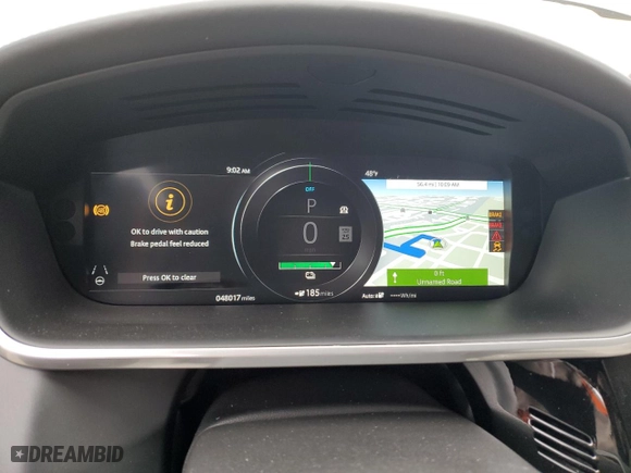 2019 Jaguar I-PACE HSE with VIN SADHD2S10K1F62249, listed as a Copart auction lot 49312004 with 48,017 mi miles. Bid and sale history available at carsss.com. Image 9.